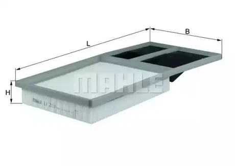 Фильтр воздушный - KNECHT (36129620H, 036129620H, 036129620J) Knecht LX2010