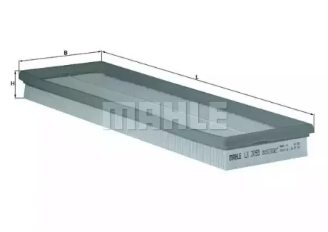 Фильтр воздушный - KNECHT LX 2093 (07K129620, 07K129607H, 07K129607E) Knecht LX2093