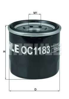 Фильтр масляный - KNECHT OC 1183 (PE0114302, PE0114302A, PE0114302A9A) Knecht OC1183