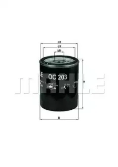 Масляный фильтр Ford Fiesta/Mondeo 1.8D/TD -00. Knecht OC203