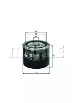 Фильтр масляный - KNECHT OC 204 (1266286, 12662862, 1266388) Knecht OC204 Купить в Украине