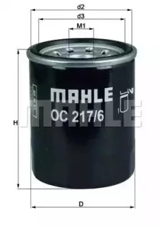 Фильтр масляный - KNECHT OC 217/6 (9091510010, 1651061A31000, 1651061AV1) Knecht OC2176