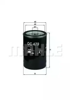 Фильтр масляный - KNECHT OC 479 (K05003558AA, K04781452BB, K04781452AA) Knecht OC479