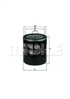 Фильтр масляный - KNECHT (1109AL, 1339125, 1807516) Knecht OC535