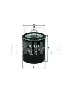 Фильтр масляный - KNECHT OC 981 (5281090, 05281090, 047115561F) Knecht OC981 Купить в Украине