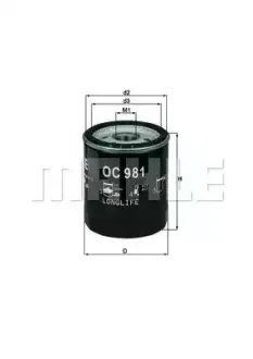 Фильтр масляный - KNECHT OC 981 (5281090, 05281090, 047115561F) Knecht OC981