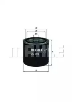 Фильтр масляный - KNECHT (1651080KA1000, 1520800Q0N, 1651080KA1) Knecht OC995