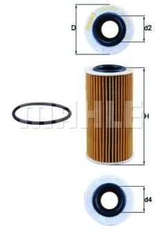 Фильтр масляный - KNECHT (059115561G, 059198405B) Knecht OX1076D