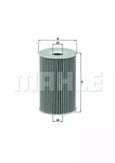 Фильтр масляный - KNECHT OX 127/1D (11421432097, 11421716121OD, 11421716192) Knecht OX1271D