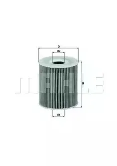 Масляний фільтр BMW 3 (E46), 5 (E39), 7 (E38), X5 (E53) LAND ROVER RANGE ROVER III OPEL OMEGA B 2.5D/3.0D 08.98-08.12 Knecht OX156D