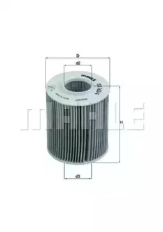 Фильтр масляный - KNECHT OX 163/4D (GM97223218, 93190777, 9193886) Knecht OX1634D