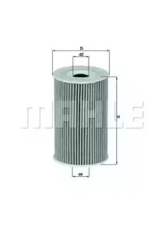 Фильтр масляный - KNECHT OX 351D (263303C250, 263203C500, 263102A500) Knecht OX351D