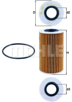 Фильтр масляный - KNECHT OX 554D1 (415238020, 04152YZZA4, 0415251010) Knecht OX554D1