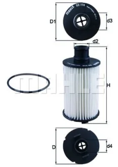 Масляный фильтр Land Rover Range Rover 3.0-5.0i 09- Knecht OX774D