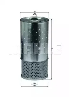 Фильтр масляный - KNECHT OX 78D (A6171800025, 9975223, 25011307) Knecht OX78D