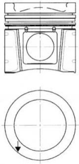 Поршень двигуна KOLBENSCHMIDT 40030600