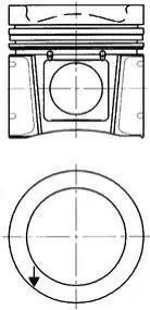Поршень (діаметр 102,6мм, +0,60) MERCEDES ATEGO, ATEGO 2, AXOR 2, CITARO (O 530), CITARO 2, CONECTO (O 345), ECONIC, UNIMOG, VARIO, VARIO (B667, B670, B668) OM900.911-OM906.995 09.96 KOLBENSCHMIDT 40030620 Купити в Україні