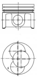 Поршень KOLBENSCHMIDT 40092700