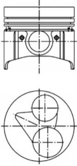 Поршень KOLBENSCHMIDT 40224600