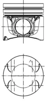 Поршень 84,5 (+0,50) NISSAN PRIMASTAR, X-TRAIL, X-TRAIL II OPEL VIVARO A RENAULT ESPACE IV, GRAND SCENIC II, KOLEOS I, LAGUNA, LAGUNA II, LAGUNA III, LATITUDE, MEGANE II, SCENIC II 2.0D 08.05 KOLBENSCHMIDT 40262620
