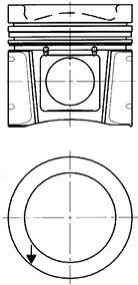 Поршень KOLBENSCHMIDT 40332610