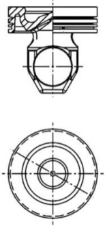 Поршень KOLBENSCHMIDT 40338600 (фото 1)