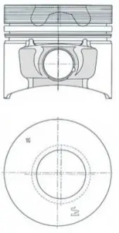 Поршень (діаметр 94мм, STD) AHLMANN AL100, AL100T, AL100TI, AL70E, AL80, AL85T ATLAS QAX 12 120V-1PH, QAX 12 400V-3PH DITCH WITCH RT36 GEHL 4640 JLG 800S, 860SJ PUTZMEISTER M740 TEREX SKL834 KOLBENSCHMIDT 40773600