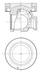 Поршень KOLBENSCHMIDT 40834601