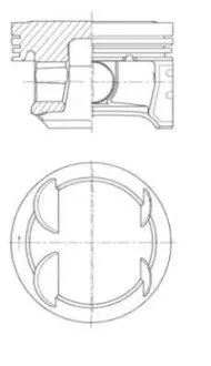 Поршень 73,4 (STD) OPEL ADAM, CORSA D, CORSA E 1.2/1.2LPG 12.09 KOLBENSCHMIDT 41006600