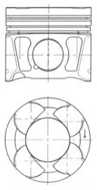 Поршень 83,4 (+0,40) ALFA ROMEO 159, BRERA, GIULIETTA, SPIDER FIAT BRAVO II, DOBLO, DOBLO CARGO, FREEMONT JEEP COMPASS, RENEGADE LANCIA DELTA III OPEL ASTRA J, ASTRA J GTC, CASCADA 2.0D 03.08 KOLBENSCHMIDT 41070620 Купити в Україні