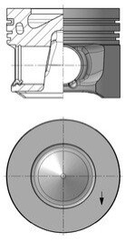 Поршень двигуна KOLBENSCHMIDT 41265620