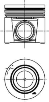 Поршень двигателя FIAT 88,40 Multijet 2,3 D KOLBENSCHMIDT 41707610 (фото 1)