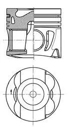 Поршень 83,25 (+0,25) MERCEDES C (A205), C (C204), C (C205), C (W204), C (W205), C T-MODEL (S204), C T-MODEL (S205), CLS (C218), CLS SHOOTING BRAKE (X218), E (A207), E (C207) 2.1D/2.2D/2.2DH 06.06 KOLBENSCHMIDT 41712610 Купити в Україні