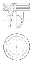 Поршня KOLBENSCHMIDT 41757600