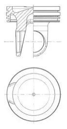 Поршень KOLBENSCHMIDT 41757600