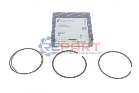 Фото Кільця поршневі Opel Vectra 1.6i 95-02 (79.00mm/STD) (1.2-1.5-2.5) KOLBENSCHMIDT (800039710000) зображення 1