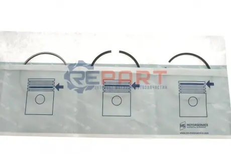 Кільця поршневі Fiat Doblo/ Opel Combo 1.3 JTD 04- (69.60mm/STD) (2-1.5-2) KOLBENSCHMIDT 800056210000 Купити в Україні