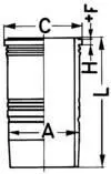 Гільза поршня KOLBENSCHMIDT 89390110