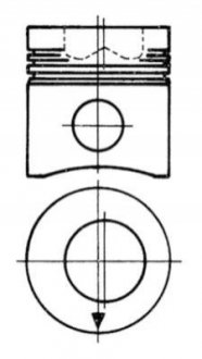 Поршень KOLBENSCHMIDT 90730600