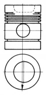 Поршень KOLBENSCHMIDT 91118600 (фото 1)