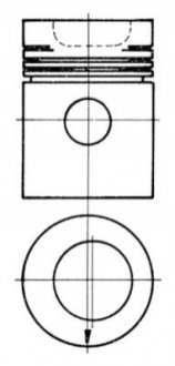 Ремонтний комплект, поршень/гільза циліндра KOLBENSCHMIDT 92085961