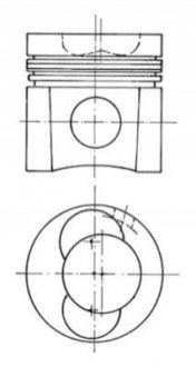 Поршень KOLBENSCHMIDT 93137600