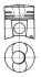 Поршень (диаметр 125мм, STD) CASE IH 170CK, 220B DEUTZ FAHR M 1620 H, SFH 3008, SFH 3008 A, SFH 4010, SFH 4010 A O & K RH30, RH30C, RH35, RH40 IVECO 190-25 AH, 190-32 AHW, 260-25 AH KOLBENSCHMIDT (93224600) изображение 1