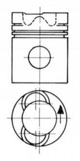 Поршень KOLBENSCHMIDT 94724700 (фото 1)