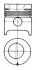 Поршень (діаметр 111,76мм, STD) COUNTY 1164, 654, 754 FORD 3000, 3055, 3600, 3900, 3930 H, 4000, 4600, 4610, 4630, 5000, 5100 2WD, 5100 4WD, 5600, 5610 2WD, 5610 4WD, 5700, 5900, 6610 2WD KOLBENSCHMIDT (97505600) зображення 1