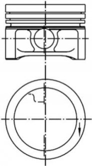 Поршень KOLBENSCHMIDT 99455610