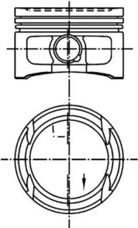 Поршень 0.50 VW Caddy 1.4 i 00-> (77.01 mm) KOLBENSCHMIDT 99562620