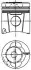 Поршень (діаметр 102мм, STD) FENDT 206 F FARMER, 206 FA FARMER, 206 S FARMER, 206 V FARMER, 206 VA FARMER, 207 F FARMER, 207 FA FARMER, 207 S FARMER, 207 V FARMER, 207 VA FARMER, 208 F FARMER KOLBENSCHMIDT 99701600