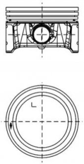 Поршень двигуна KOLBENSCHMIDT 99913600 (фото 1)