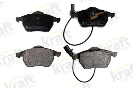 Колодки гальмівні (передні) Audi A4/A6/Skoda Superb/VW Passat 1.9TDI/2.5TDI 96-(з датчиками)(ATE) KRAFT 6000075